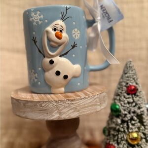 Rae Dunn Blue Olaf Mug
